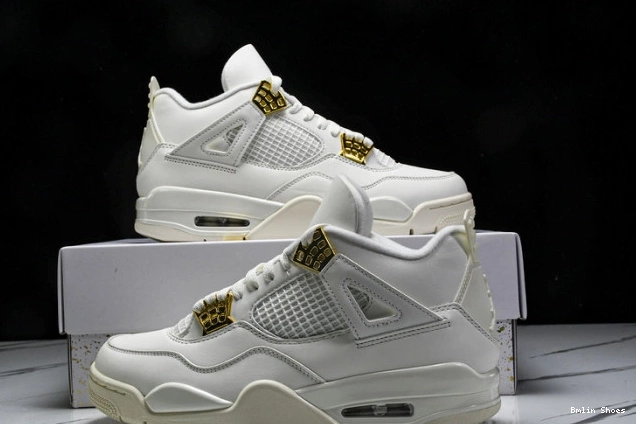 Bmlin 4 Metallic Retro Jordan Gold AQ9129-170 0712